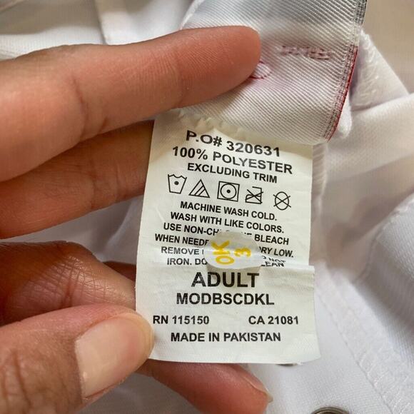 Rawlings Baseball Pants Mens M Medium White Elastic Ankles Relaxed Stretch - Picture 7 of 11